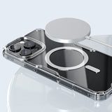 Nillkin Nature Pro Magnetic Case med MagSafe til iPhone 16 Pro - Transparent & Hvid
