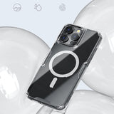 Nillkin Nature Pro Magnetic Case med MagSafe til iPhone 16 Pro - Transparent & Hvid