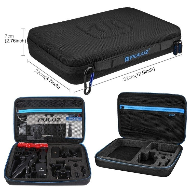 Sæt med 43 Puluz-tilbehør til sportskameraer (herunder Osmo Action 5 Pro, Ace Pro 2) PKT47