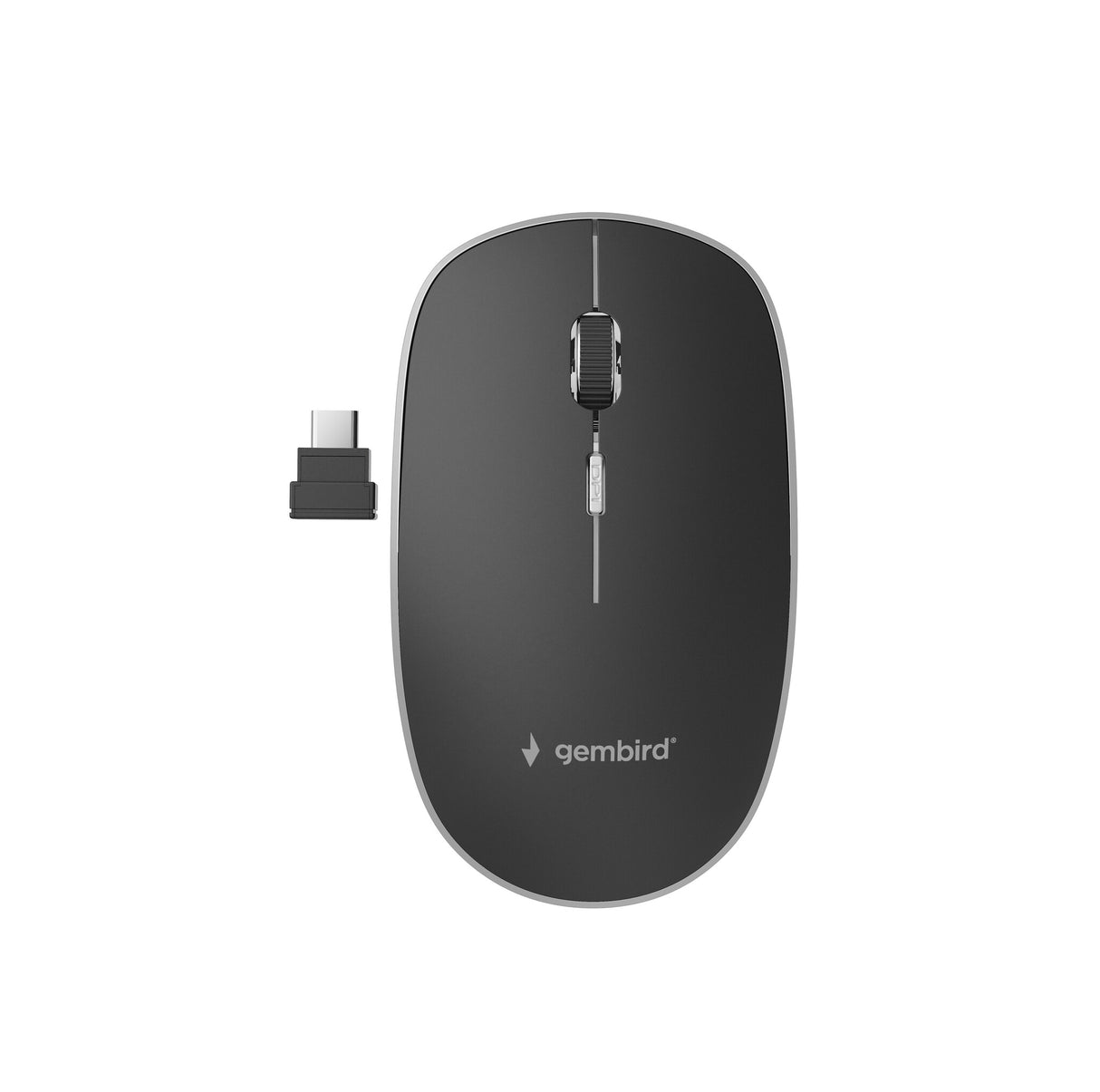 Gembird MUSW-4BSC-01 mus Ambidextrous RF Wireless + USB Type-C Optisk 1600 dpi