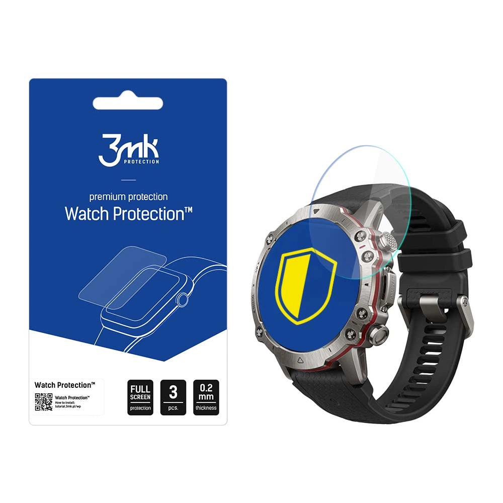 Smartwatch skærmbeskytter 3mk Watch Protection FlexibleGlass til Amazfit Falcon