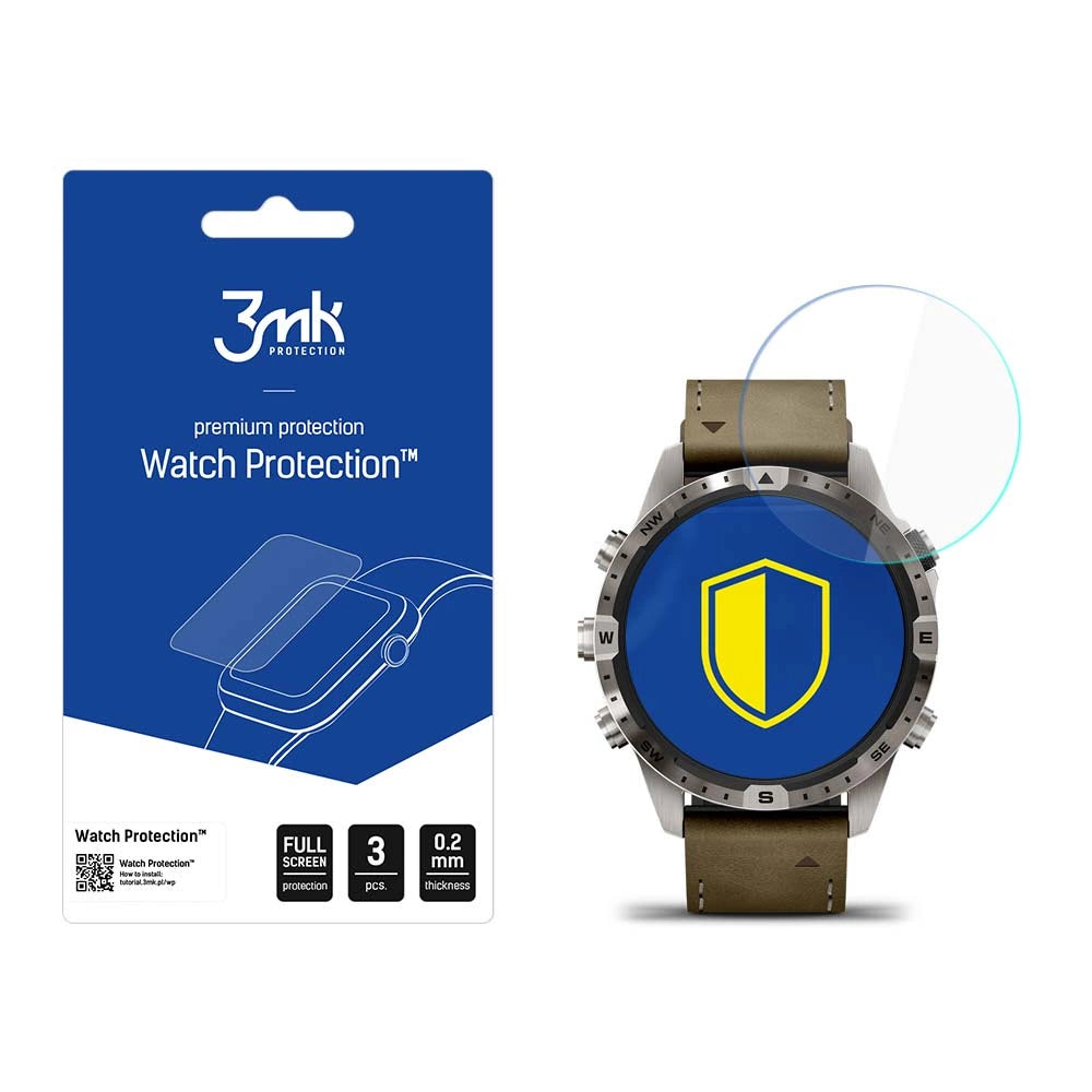 3mk Watch ProtectionTM v. FlexibleGlass hybridglas til Garmin MARQ Gen 2