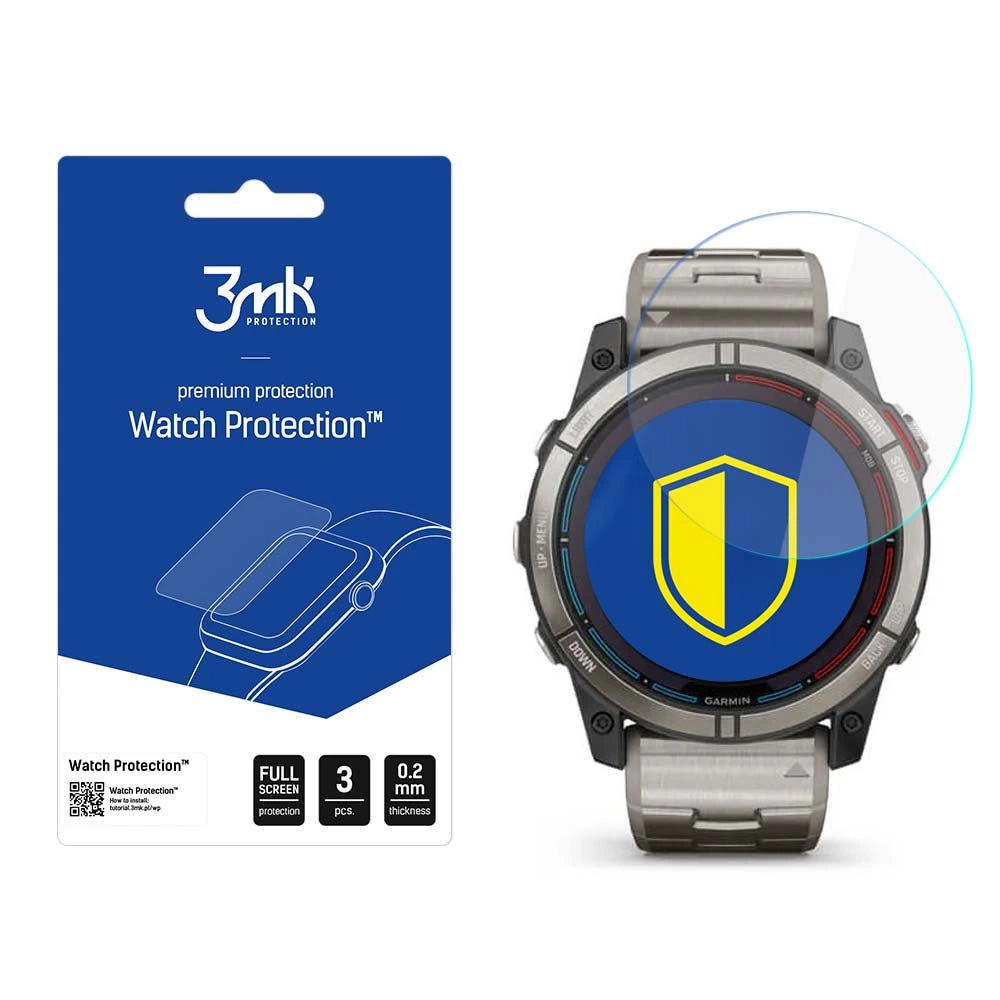 Hybrid Glass 3mk Watch Protection FlexibleGlass til Garmin Quatix 7X