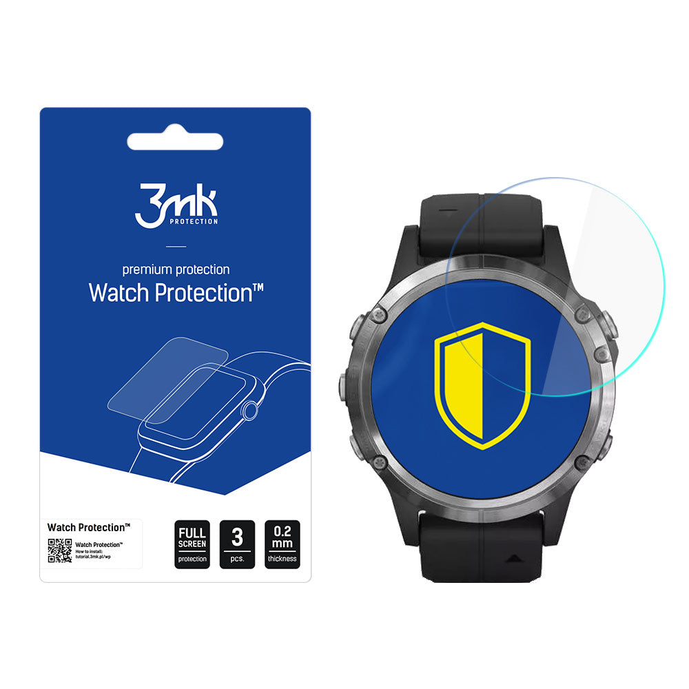Hybrid Glass 3mk Watch Protection FlexibleGlass til Garmin Fenix 5 Plus