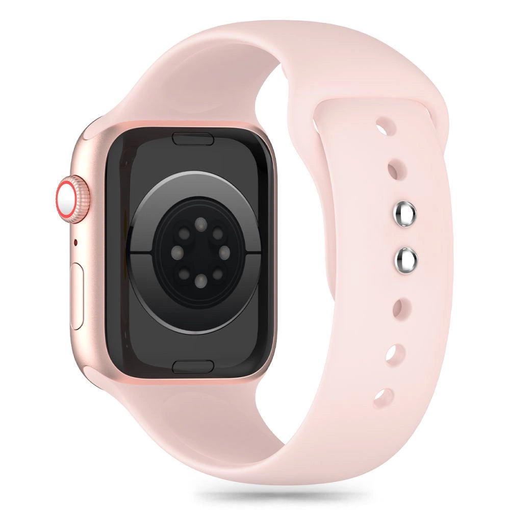 Tech-Protect Silicone Strap til Apple Watch 4 / 5 / 6 / 7 / 8 / 9 / SE (38 / 40 / 41 mm) - Pink
