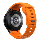 Tech-Protect Silicone Line Strap til Samsung Galaxy Watch 4 / 5 / 5 Pro / 6 / 7 / FE - Orange