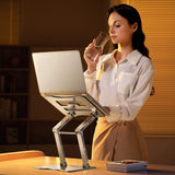 Wozinsky WRS-CPY75DSS Aluminium Laptop og Tablet Stand + Gratis Smartphone Stand - Silver