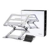 Wozinsky WRS-CPY75DSS Aluminium Laptop og Tablet Stand + Gratis Smartphone Stand - Silver