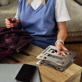 Wozinsky WRS-CPY75DSS Aluminium Laptop og Tablet Stand + Gratis Smartphone Stand - Silver