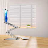 Wozinsky WRS-CPY75DSS Aluminium Laptop og Tablet Stand + Gratis Smartphone Stand - Silver