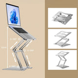 Wozinsky WRS-CPY75DSS Aluminium Laptop og Tablet Stand + Gratis Smartphone Stand - Silver