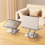 Laptop stativ Wozinsky WRS-CPY84SS aluminium + Gratis! smartphone stativ - sølv