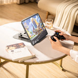 Laptop stativ Wozinsky WRS-CPY84SS aluminium + Gratis! smartphone stativ - sølv