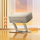 Laptop stativ Wozinsky WRS-CPY84SS aluminium + Gratis! smartphone stativ - sølv