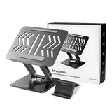 Wozinsky WRS-CPY84SB 360 Aluminum Laptop and Tablet Stand + Free Smartphone Stand - Black