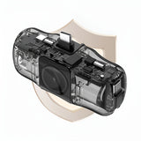 Wozinsky WF16-YCS 5000mAh 15W USB-C Mini Power Bank med indbygget USB-C-kabel og Apple Watch-oplader - sort