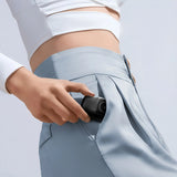 Wozinsky WF16-YCS 5000mAh 15W USB-C Mini Power Bank med indbygget USB-C-kabel og Apple Watch-oplader - sort