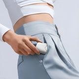 Wozinsky WF16-YCS 5000mAh 15W USB-C Mini Power Bank med indbygget USB-C-kabel og Apple Watch-oplader - hvid