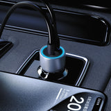 Dudao R4T 25W USB-A / USB-C Biloplader - Grå