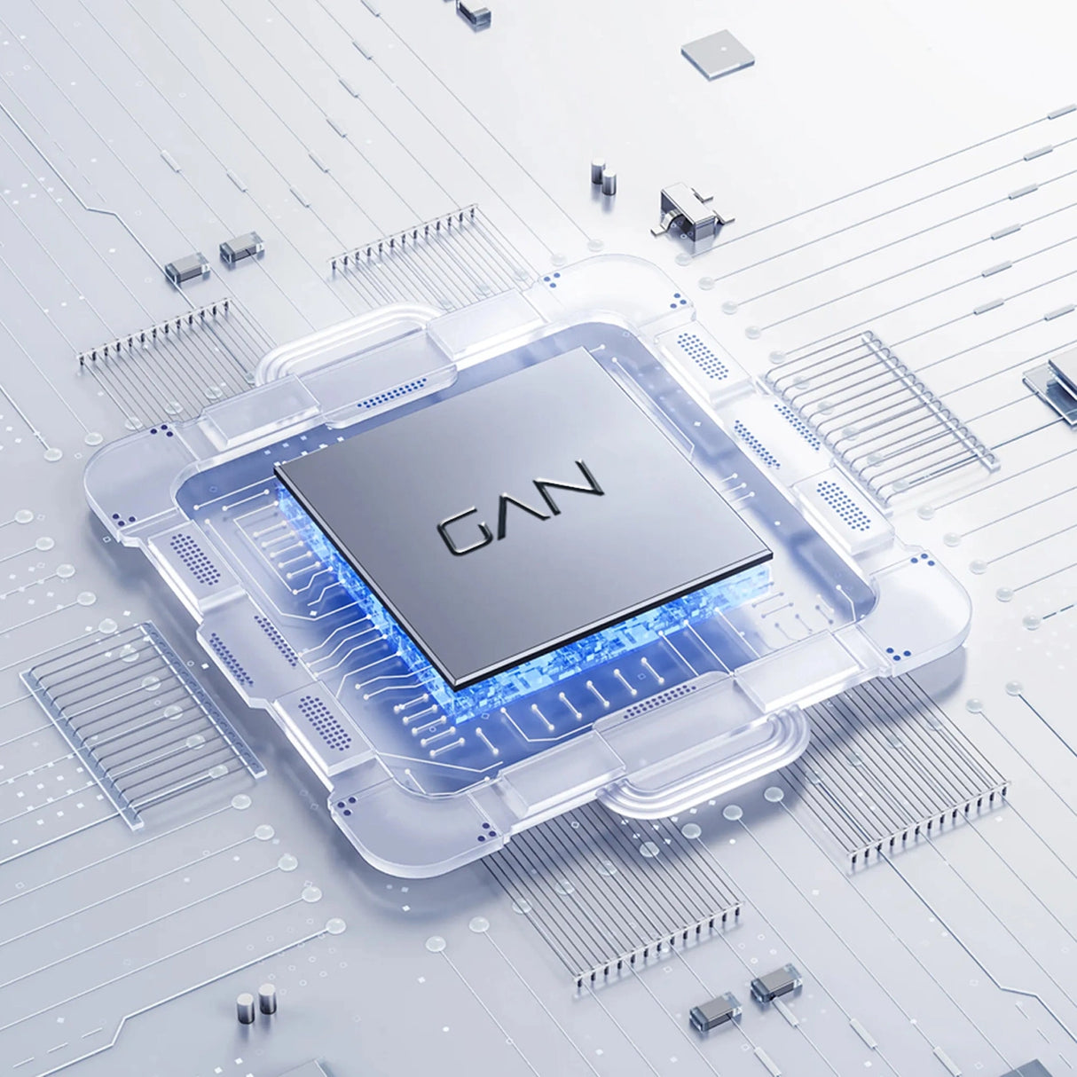 GaN Dudao A30EUL 30W USB-A / USB-C Wall Charger + USB-C - Lightning Cable - Hvid