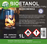 Bioalkohol bioethanol BIO-brændstof til biofireplace 1L