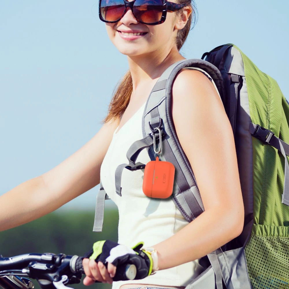 Tech-Protect Silicone Hook Case for Apple AirPods Pro 1 / 2 - Beige