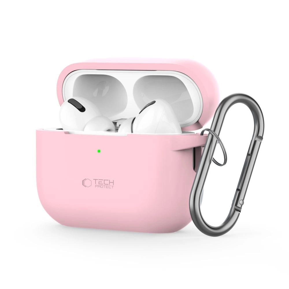 Tech-Protect Silicone Hook Case til Apple AirPods Pro 1 / 2 - Pink