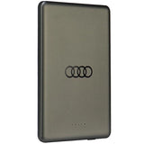 Powerbank Audi Big Logo MagSafe induktiv 15W 5000mAh - grå
