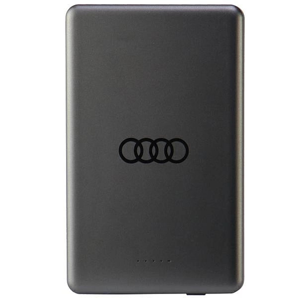 Powerbank Audi Big Logo MagSafe induktiv 15W 5000mAh - grå