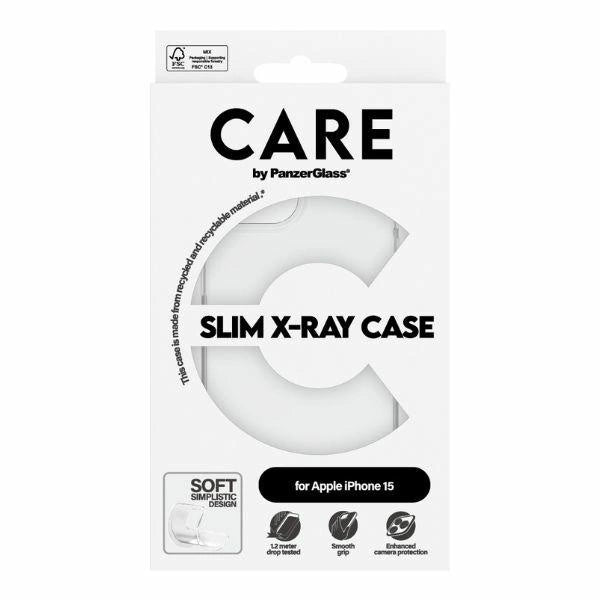 CARE af PanzerGlass Slim X-Ray Case til iPhone 15 - Clear