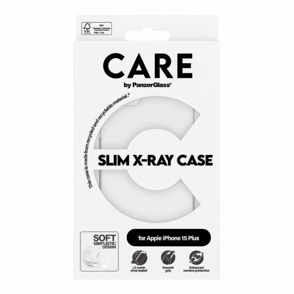 CARE af PanzerGlass Slim X-Ray Case til iPhone 15 Plus - Clear