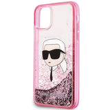 Karl Lagerfeld Glitter Karl Head iPhone 11/XR Case - Pink