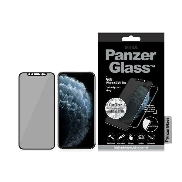 PanzerGlass E2E Super+ hærdet glas til iPhone X/XS/11 Pro - sort