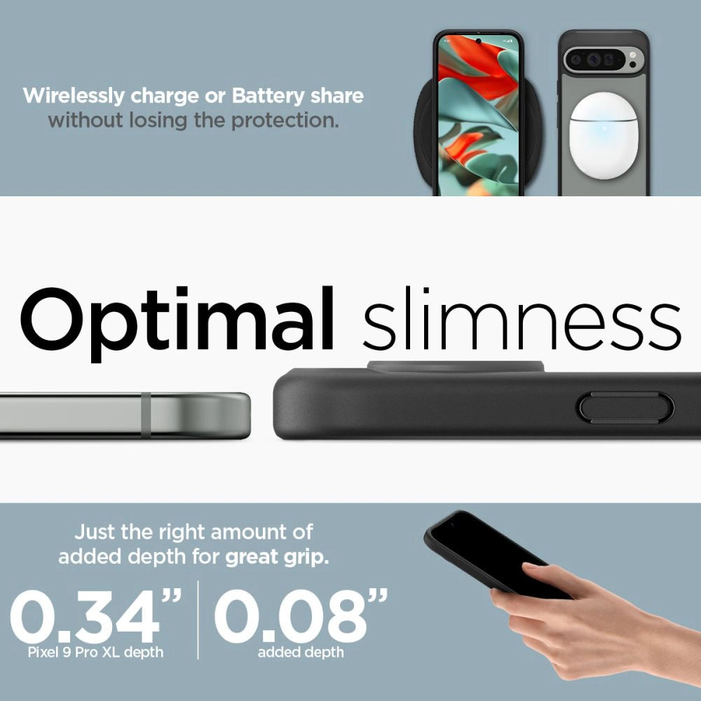 Spigen Ultra Hybrid Case til Google Pixel 9 Pro XL - sort
