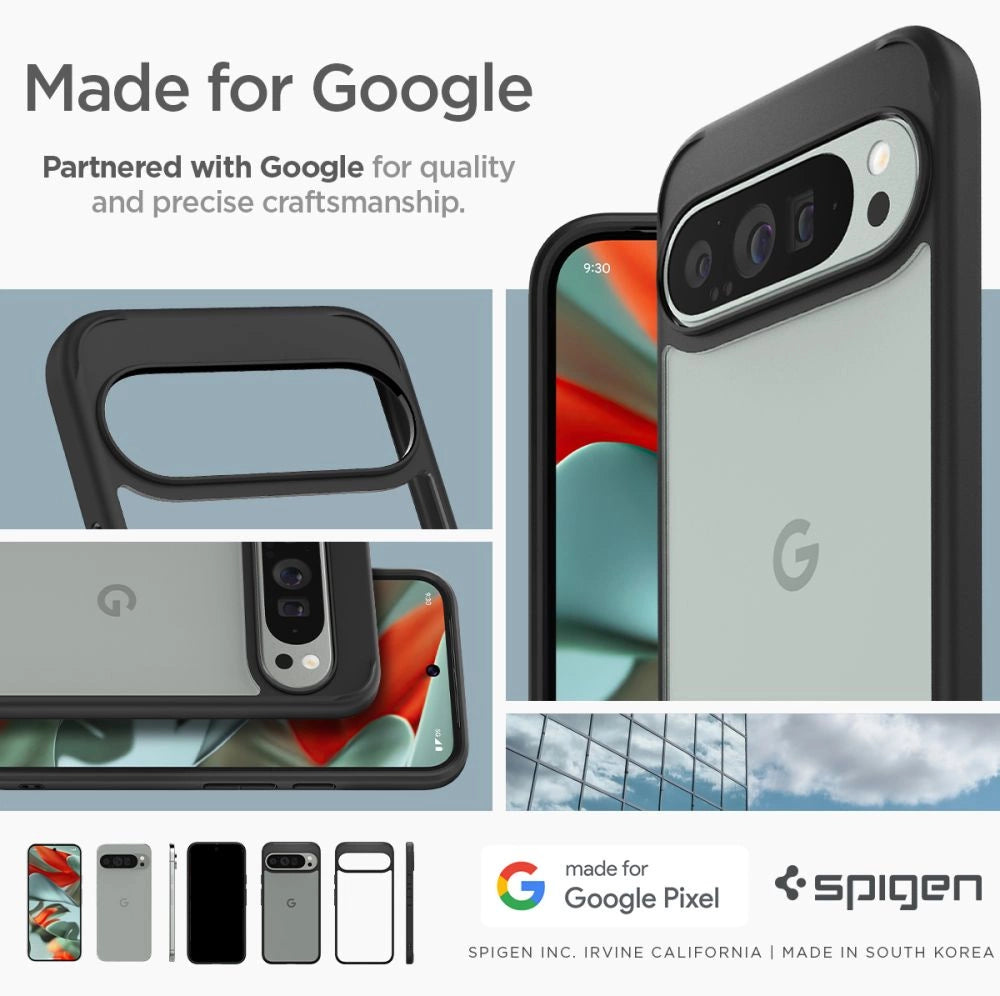 Spigen Ultra Hybrid Case til Google Pixel 9 Pro XL - sort