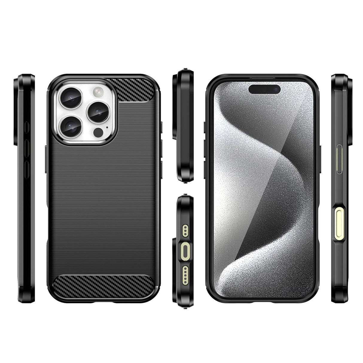 Carbon Case for iPhone 16 Pro - Black