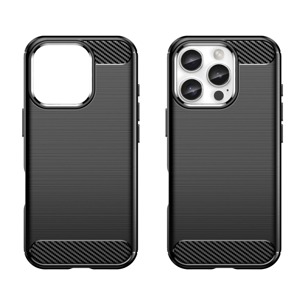 Carbon Case til iPhone 16 Pro - sort