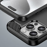 Carbon Case til iPhone 16 Pro Max Silicone Case - sort