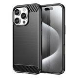 Carbon Case til iPhone 16 Pro Max Silicone Case - sort