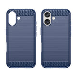 Carbon Case til iPhone 16 Plus - Blå