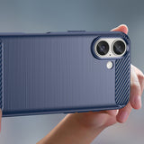 Carbon Case til iPhone 16 Plus - Blå