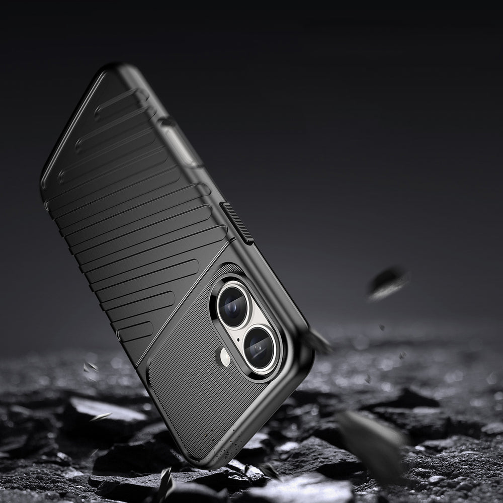 Thunder Case til iPhone 16 Plus Silicone Case - sort