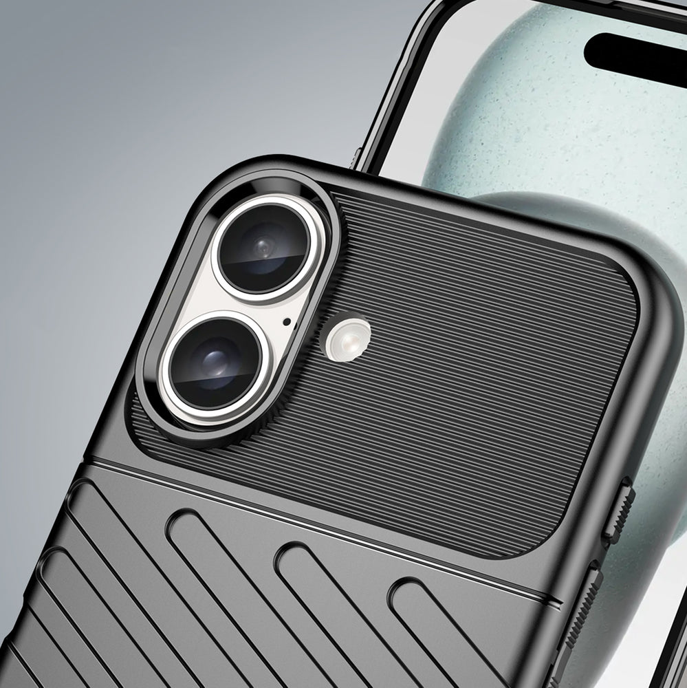 Thunder Case til iPhone 16 Plus Silicone Case - sort