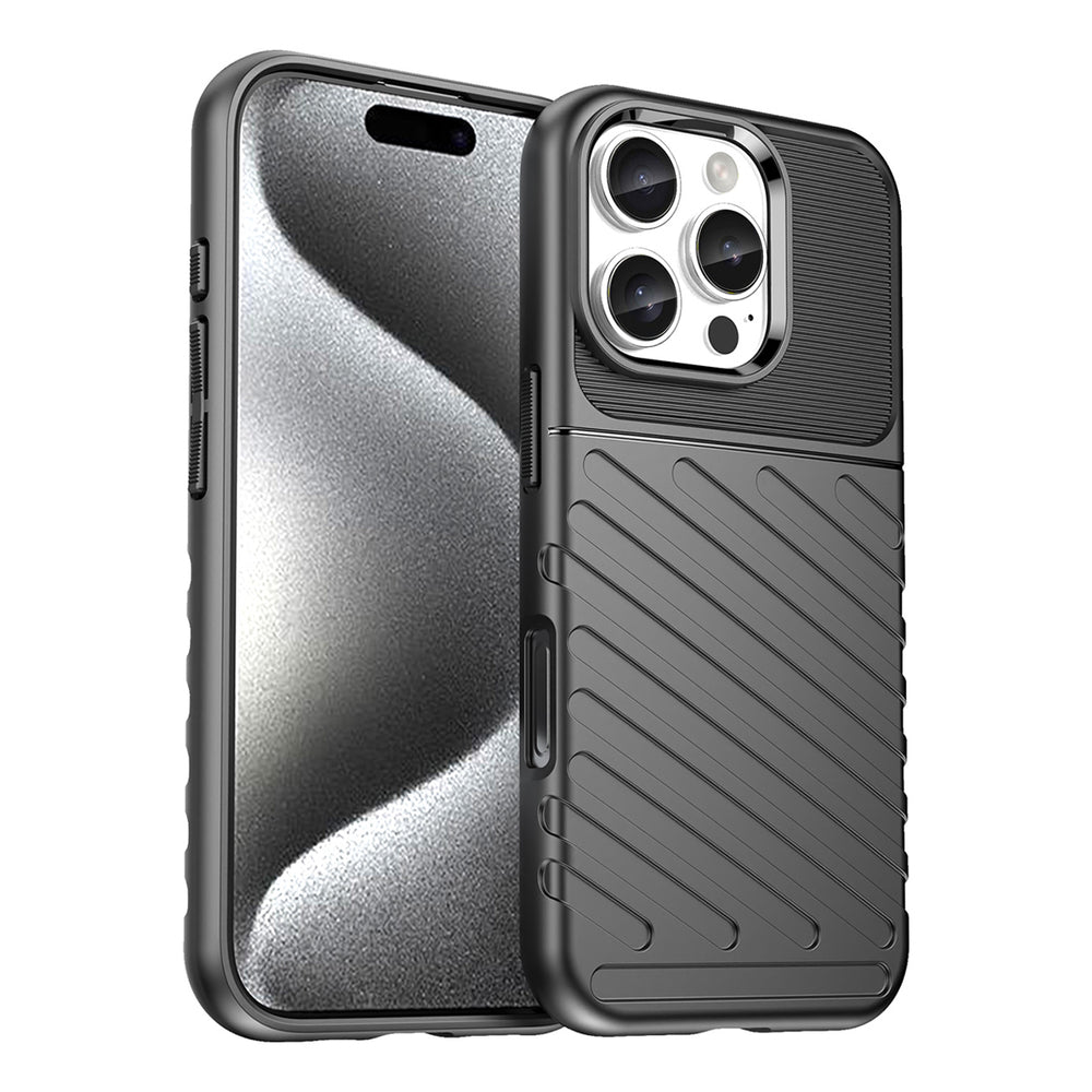 Thunder Case til iPhone 16 Pro Silicone Case - sort