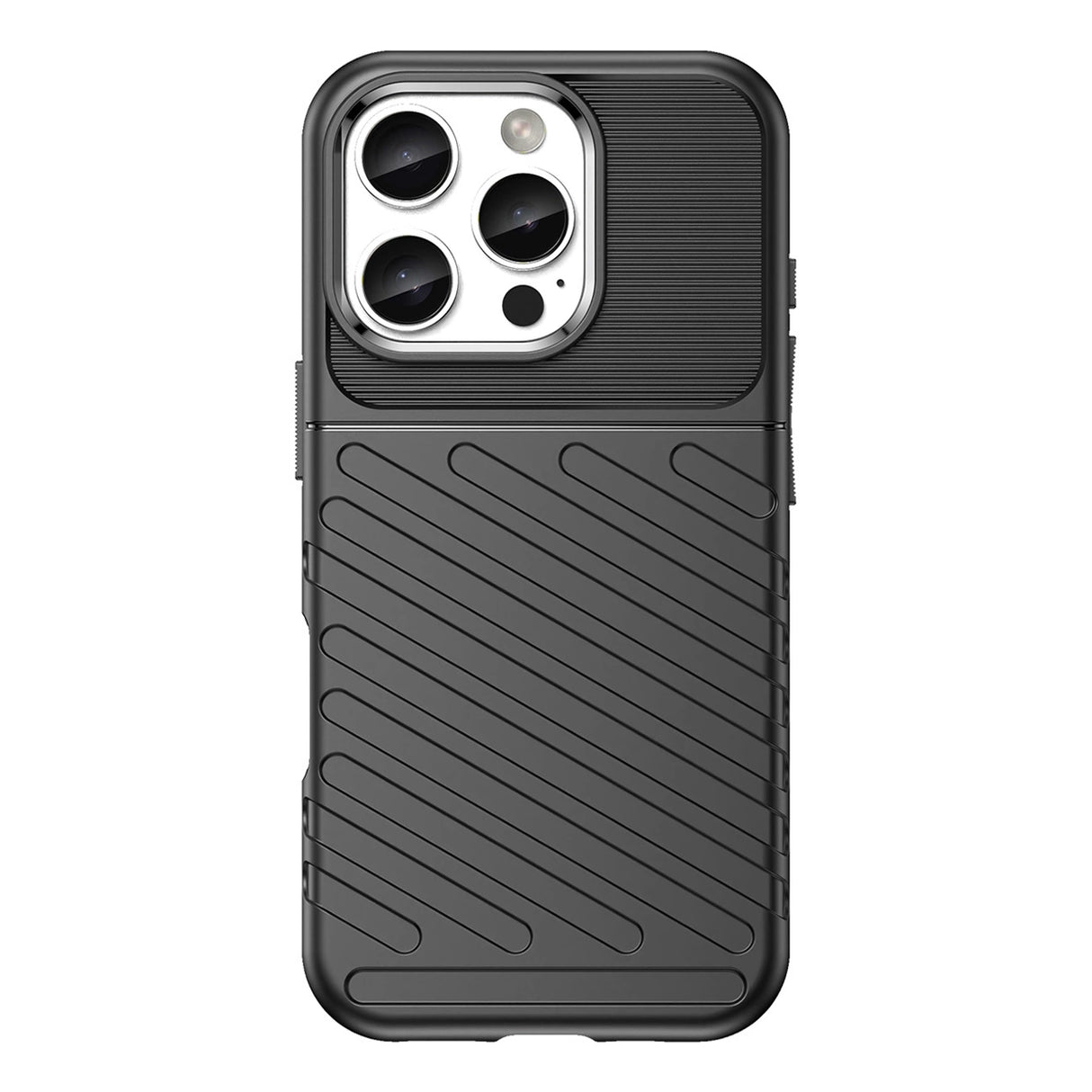 Thunder Case for iPhone 16 Pro Max Silicone Case - Black