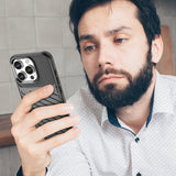 Thunder Case for iPhone 16 Pro Max Silicone Case - Black