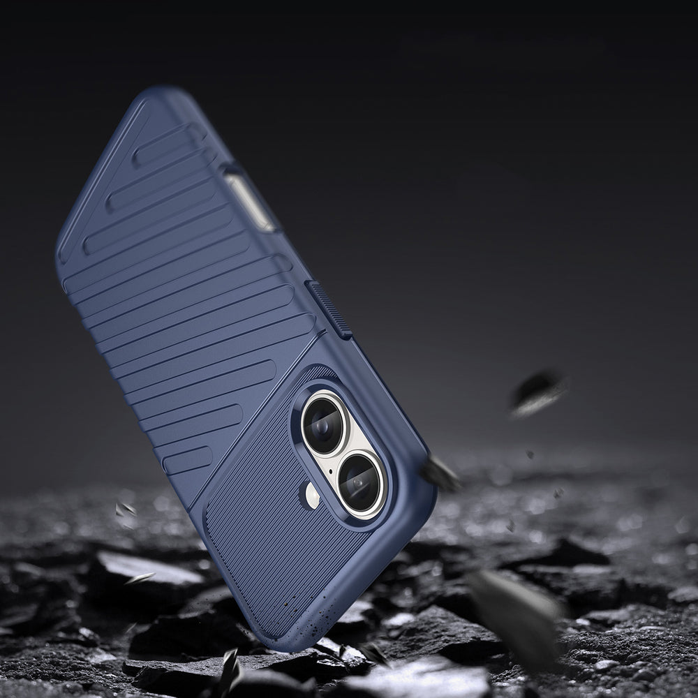 Thunder Case til iPhone 16 Silicone Case - Blå