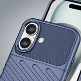 Thunder Case til iPhone 16 Plus Silicone Case - Blå