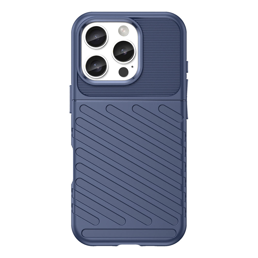 Thunder Case til iPhone 16 Pro Max Silicone Case - Blå