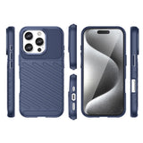 Thunder Case til iPhone 16 Pro Max Silicone Case - Blå